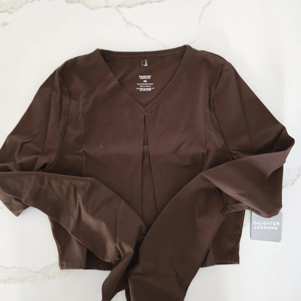 NWT Daughter Lessons Long-Sleeve Katy Top